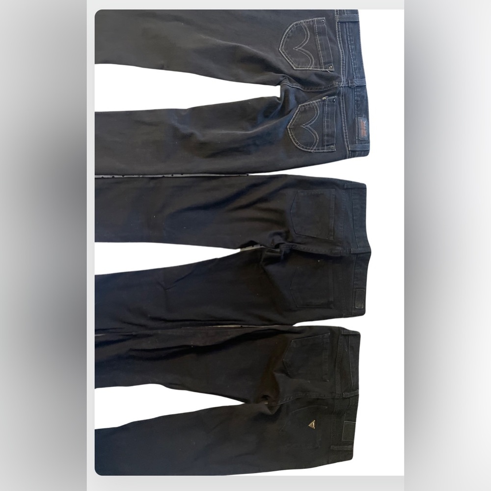 Lot of 3 pairs black jeans